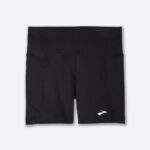 شورت تایت ورزشی زنانه بروکس Brooks Moment 5" short Tight مشکی