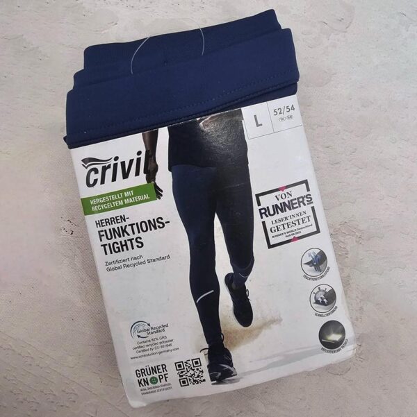لگ ورزشی مردانه کریویت Crivit Men's Running Tights سرمه ای