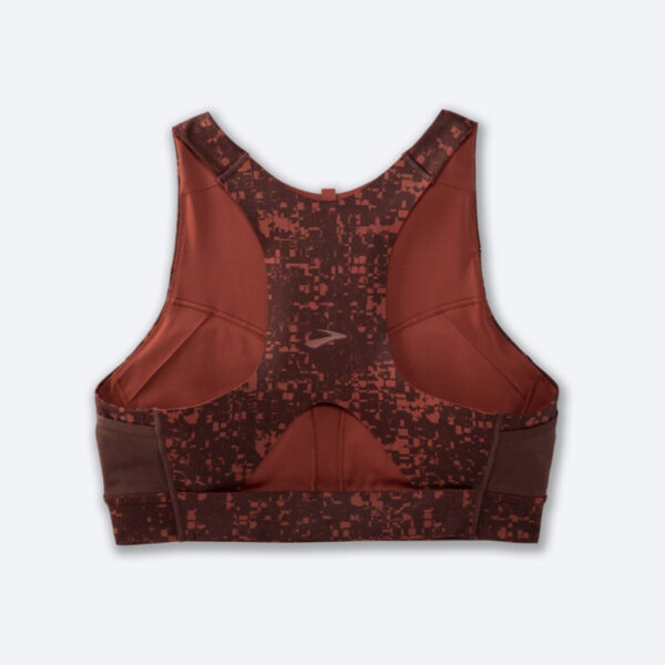 نیمتنه ورزشی بروکس Brooks 3Pocket Run bra مسی طرح دار