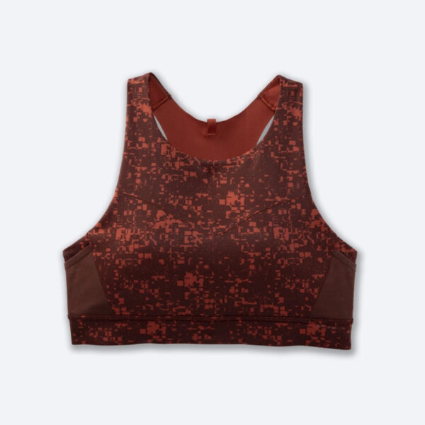 نیمتنه ورزشی بروکس Brooks 3Pocket Run bra مسی طرح دار