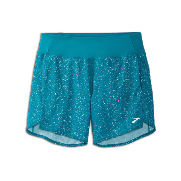 شورت ورزشی زنانه بروکس Brooks Chaser 7" Short سبز طرح دار