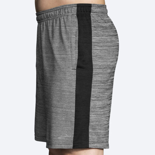 شلوارک ورزشی مردانه بروکس Brooks Rep 8" Short طوسی مشکی