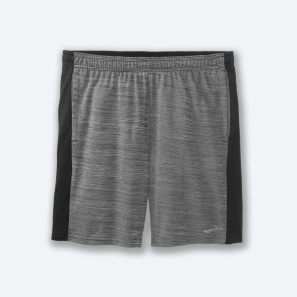 شلوارک ورزشی مردانه بروکس Brooks Rep 8" Short طوسی مشکی