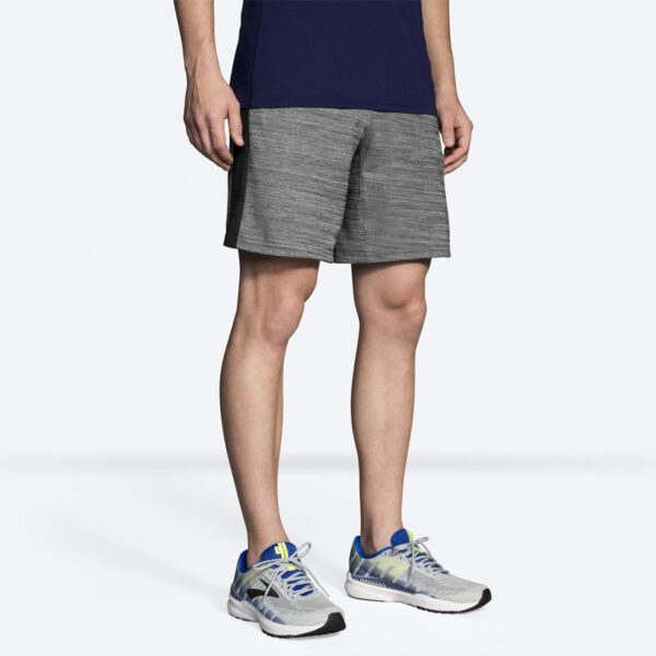 شلوارک ورزشی مردانه بروکس Brooks Rep 8" Short طوسی مشکی