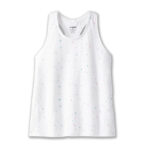 تاپ ورزشی زنانه بروکس Brooks Distance Tank 2 سفید طرح دار