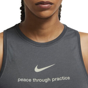 تاپ ورزشی زنانه نایک Nike Sport Top خاکستری طرح دار