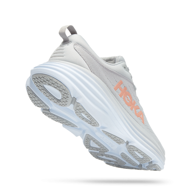 کفش رانینگ زنانه هوکا Hoka Women's Running Shoes Bondi 8 طوسی روشن