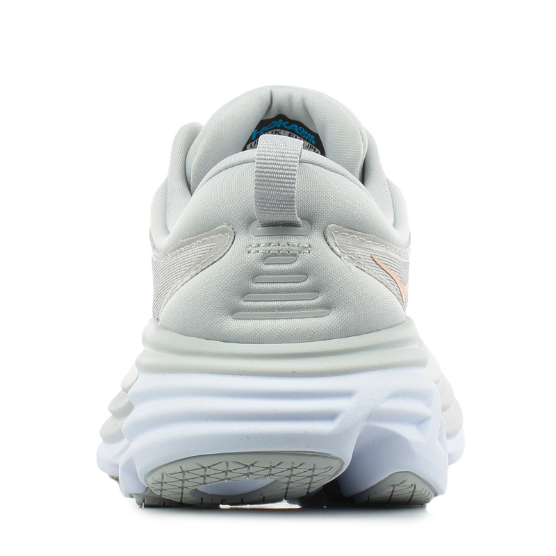 کفش رانینگ زنانه هوکا Hoka Women's Running Shoes Bondi 8 طوسی روشن