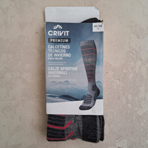 جوراب کوهنوردی کریویت CRIVIT Ski Socks طوسی خاکستری