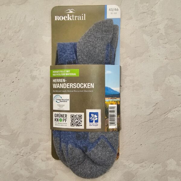 جوراب ترکینگ راک تریل RocKtrail Trekking Socks 01 طوسی سرمه ای روشن