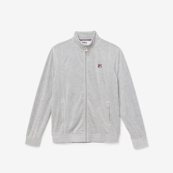 سویشرت ورزشی مردانه فیلا Fila Sport O-Fit Velour Sweatshirt طوسی