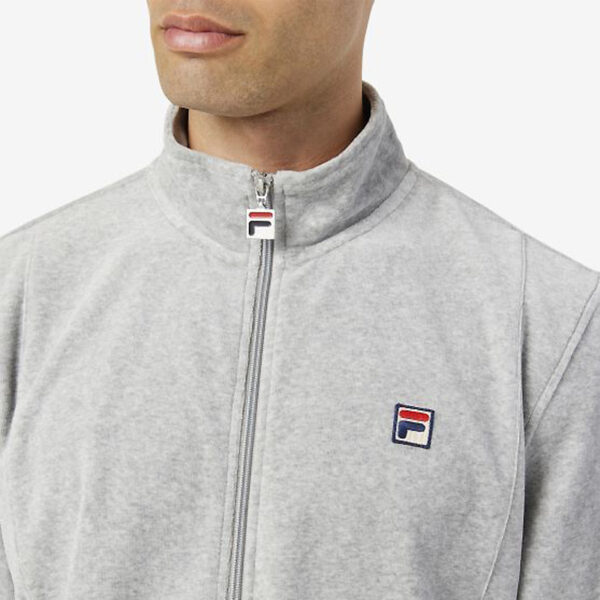 سویشرت ورزشی مردانه فیلا Fila Sport O-Fit Velour Sweatshirt طوسی
