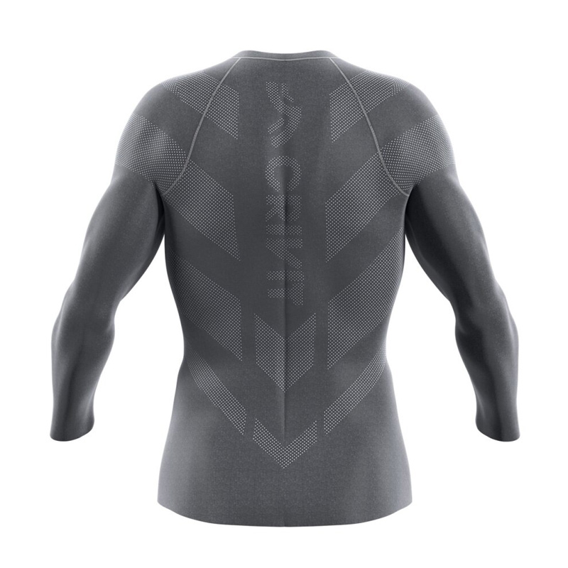 بلوز بیس لایر مردانه کوهنوردی کریویت Crivit Sous Vetement Technique Homme خاکستری