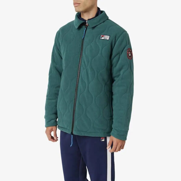 کاپشن دو رو ورزشی مردانه فیلا Fila Sport Crank Reversible Jacket مشکی سبز