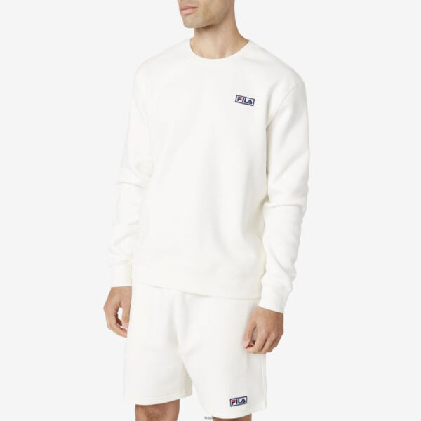 بلوز ورزشی مردانه فیلا Fila Sport Garran Long Sleeve Crew شیری