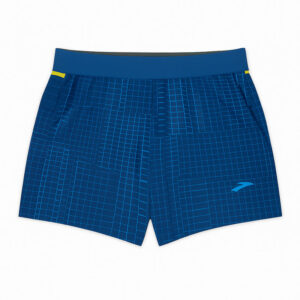 شورت ورزشی مردانه بروکس Brooks Sherpa 5" short سبز آبی ماتریکس