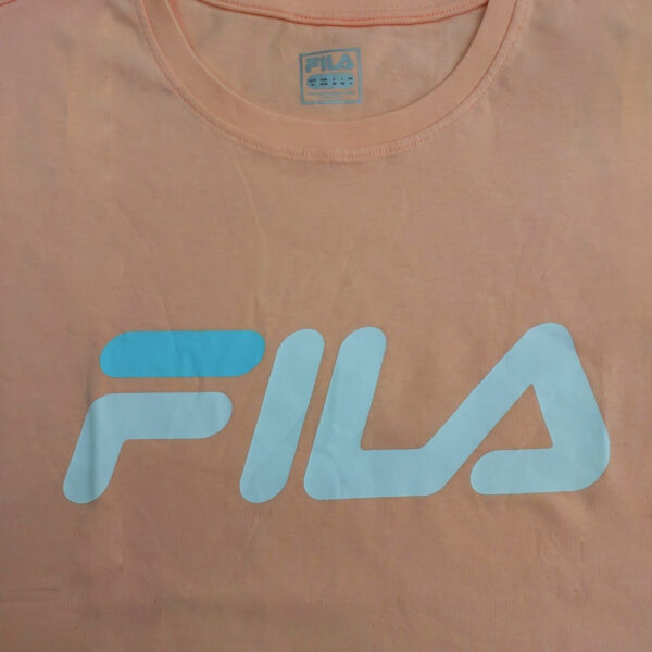 تیشرت ورزشی زنانه فیلا Fila Sport T-Shirt هلویی مخملی
