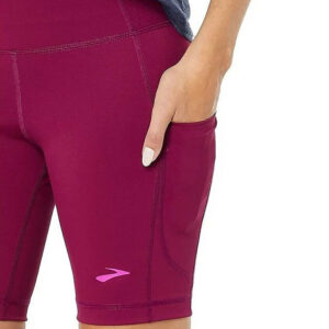 شورت تایت ورزشی زنانه بروکس Brooks Method 8" Short Tight زرشکی