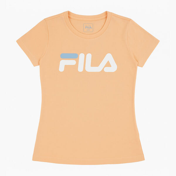 تیشرت ورزشی زنانه فیلا Fila Sport T-Shirt هلویی مخملی