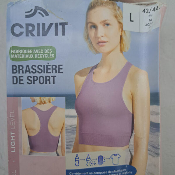 نیم تنه ورزشی کریویت CRIVIT Sport run bra ارکیده