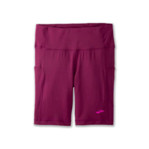 شورت تایت ورزشی زنانه بروکس Brooks Method 8" Short Tight زرشکی