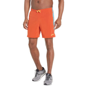شورت ورزشی مردانه بروکس Brooks Moment 7" short آجری آبی سنگی