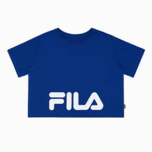 کراپ تیشرت ورزشی زنانه فیلا Fila Sport Crop T-Shirt آبی کاربنی
