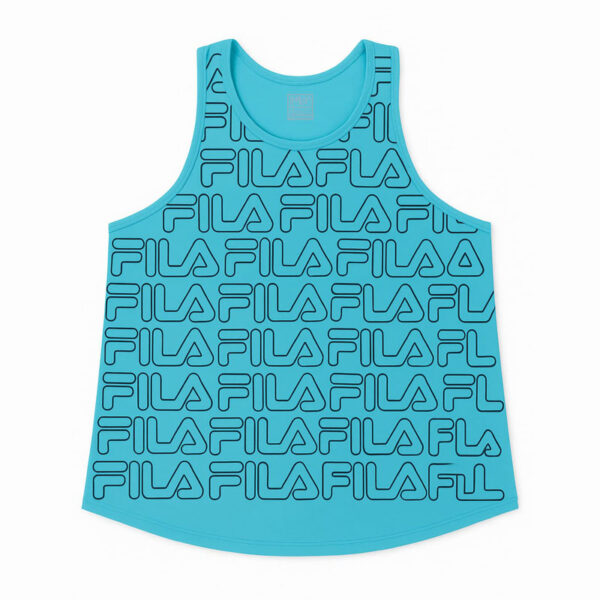 تاپ ورزشی زنانه فیلا Fila Sport Top آبی طرح دار