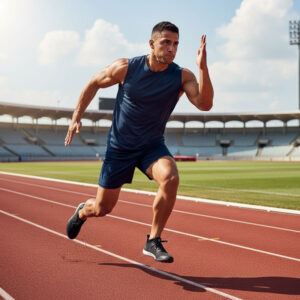 تاپ ورزشی مردانه کریویت Crivit Sport Technical Top سرمه ای