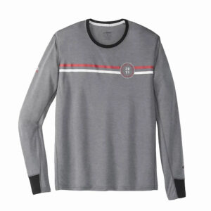 بلوز ورزشی مردانه بروکس Brooks Distance Graphic Long Sleeve خاکستری چاپ دار