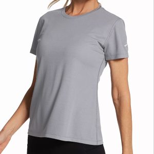 تیشرت ورزشی زنانه بروکس Brooks Podium Short Sleeve طوسی