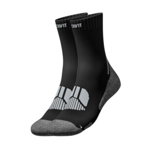 جوراب ترکینگ مردانه کریویت Crivit Chaussettes De Teraking (پک دو جفتی) مشکی/خاکستری