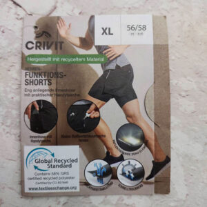 شورت کشاله دار ورزشی مردانه کریویت Crivit Sport Funktions Short مشکی
