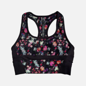برا ورزشی زنانه فیلا Fila Sport Bra مشکی طرح گل
