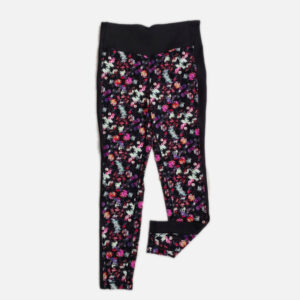 لگ ورزشی زنانه فیلا Fila Sport Tight مشکی طرح گل