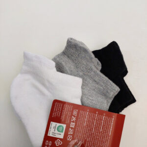 جوراب ورزشی مردانه Sport Socks Pack  (پک سه جفتی) مشکی طوسی سفید