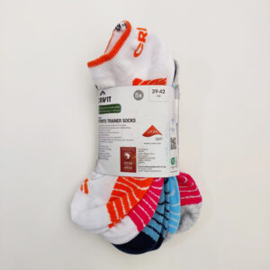 جوراب ورزشی زنانه کریویت Crivit Sport Socks Pack (پک پنج جفتی) سفید طوسی سرمه ای