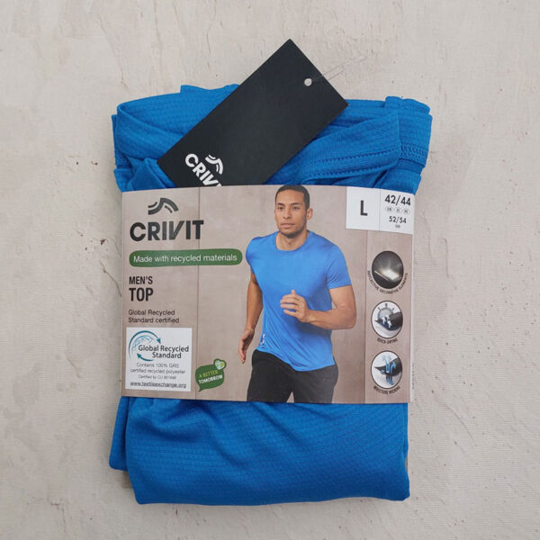 تیشرت رانینگ مردانه کریویت Crivit Running T-Shirt آبی