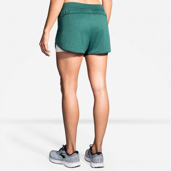 شورت ورزشی زنانه کشاله دار بروکس Brooks Rep 3" 2-in-1 Short سبز نعایی