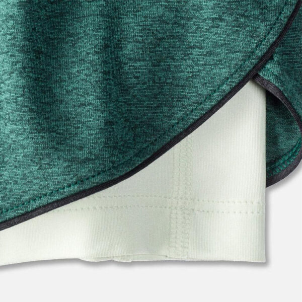 شورت ورزشی زنانه کشاله دار بروکس Brooks Rep 3" 2-in-1 Short سبز نعایی