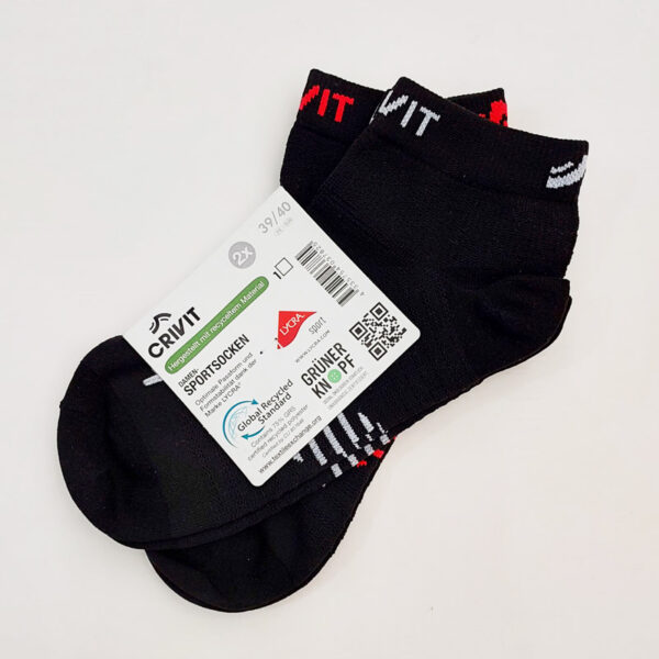 جوراب ورزشی زنانه کریویت Crivit Sport Socks Pack (پک دو جفتی) مشکی