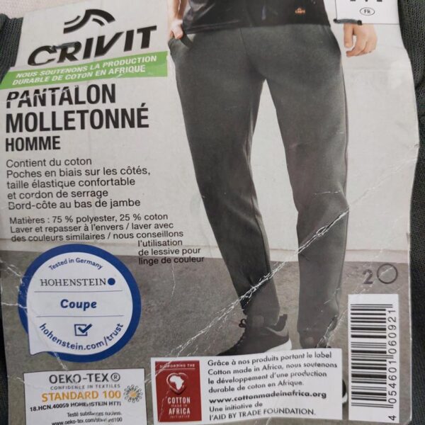 شلوار ورزشی مردانه کریویت Crivit Pantalon Technique Softshell خاکستری