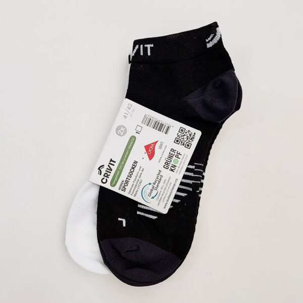 جوراب ورزشی کریویت Crivit Sport Socks Pack (پک دو جفتی) مشکی سفید