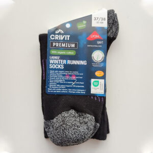 جوراب رانینگ زمستانی کریویت CRIVIT Winter Running Socks 02 مشکی