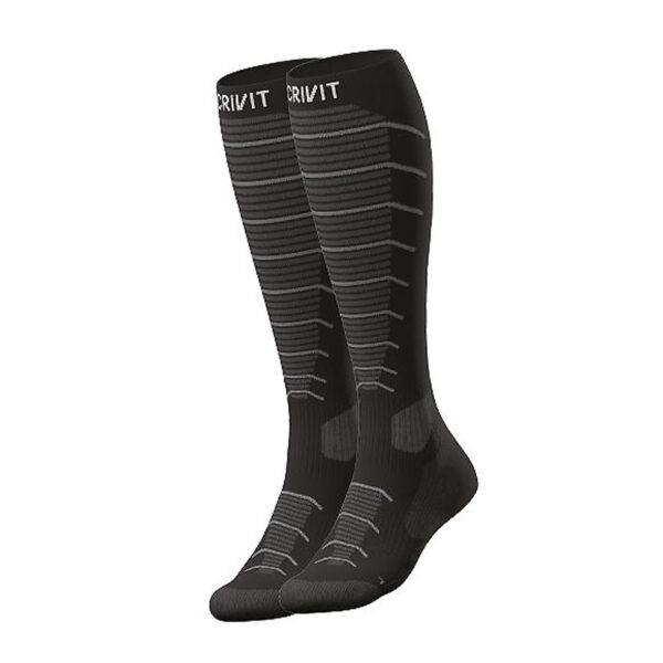 جوراب اسکی کریویت CRIVIT Ski Socks 01 مشکی خاکستری