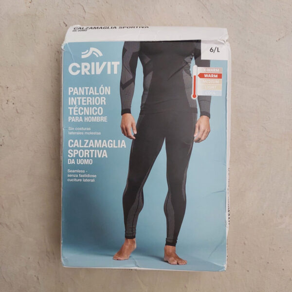 لگ بیس لایر مردانه کوهنوردی کریویت Crivit Funktionsunterhose 01 مشکی
