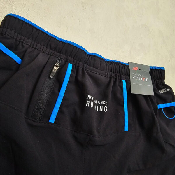 شورت ورزشی مردانه نیو بالانس New Balance Impact Run 7 Short مشکی آبی