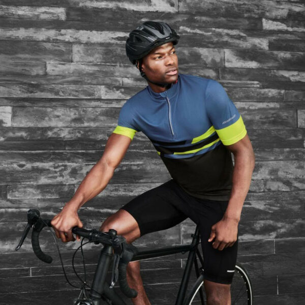 تیشرت دوچرخه سواری مردانه کریویت Crivit Sport Cycling Jersey مشکی آبی نفتی