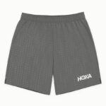 شورت ورزشی مردانه هوکا Hoka GLIDE 7 Short خاکستری