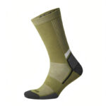 جوراب رانینگ زمستانی کریویت CRIVIT Winter Running Socks زیتونی خاکستری
